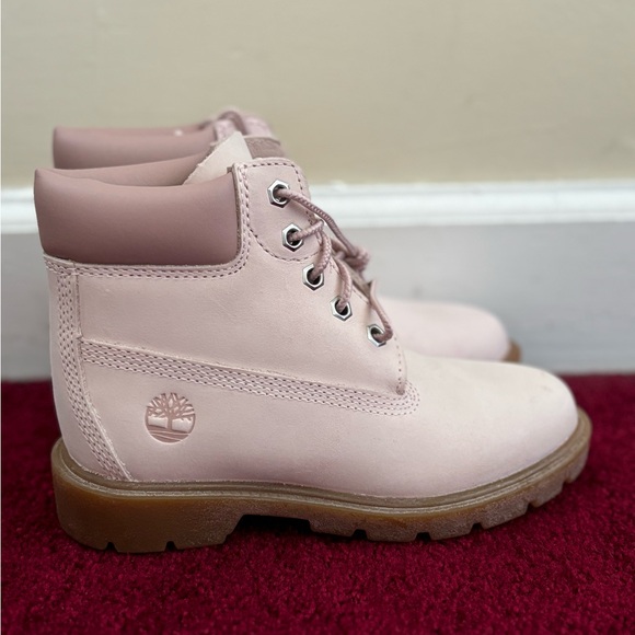 Girls youth light pink Timberland boots - Picture 3 of 6